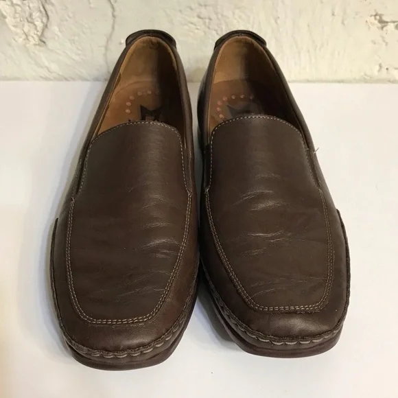 Mephisto Pistol Men’s Leather Loafers | Brown Slip-On Comfort Shoes Size 9.5 Men main image 3